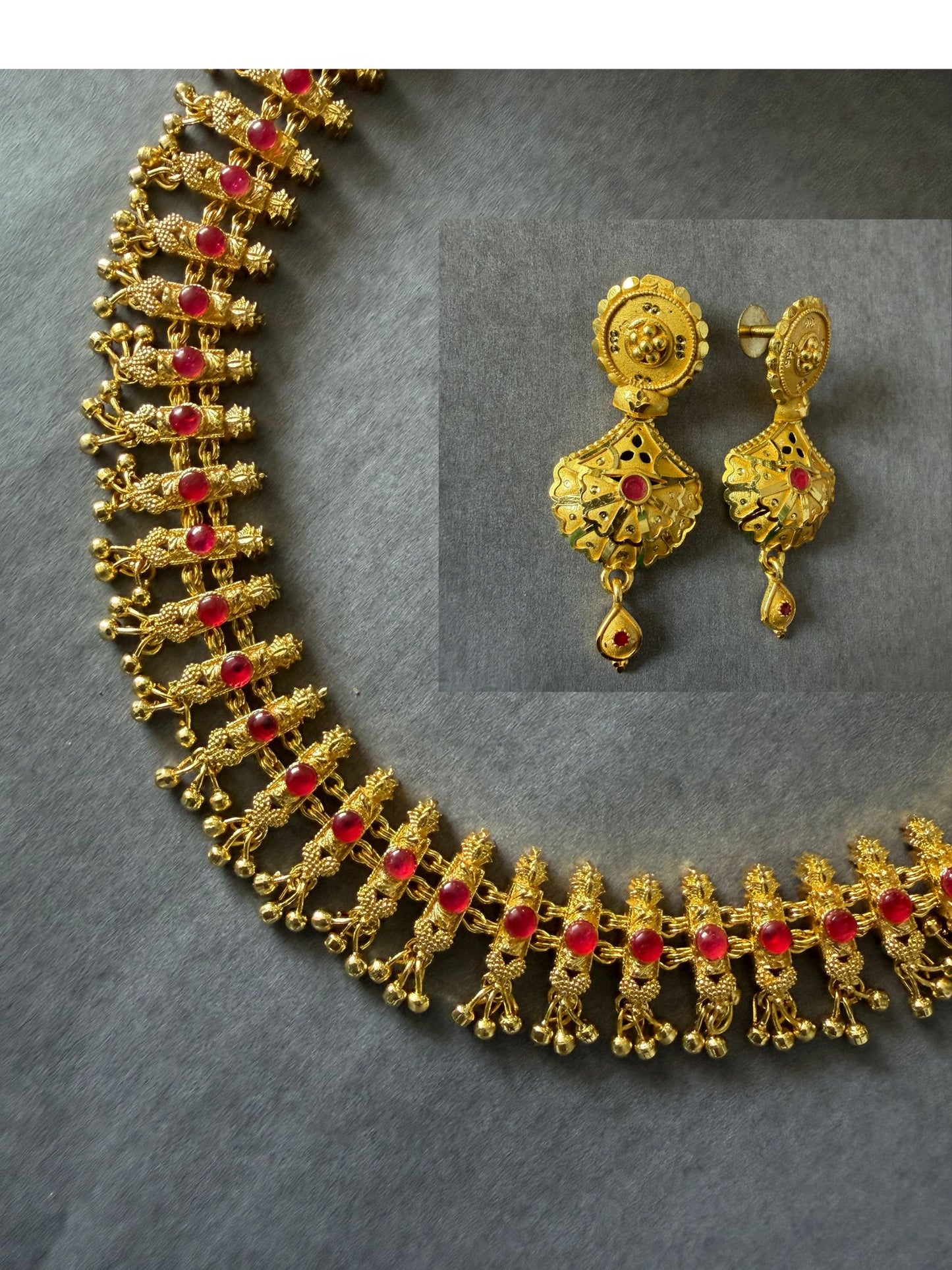 Ruby Golden Necklace