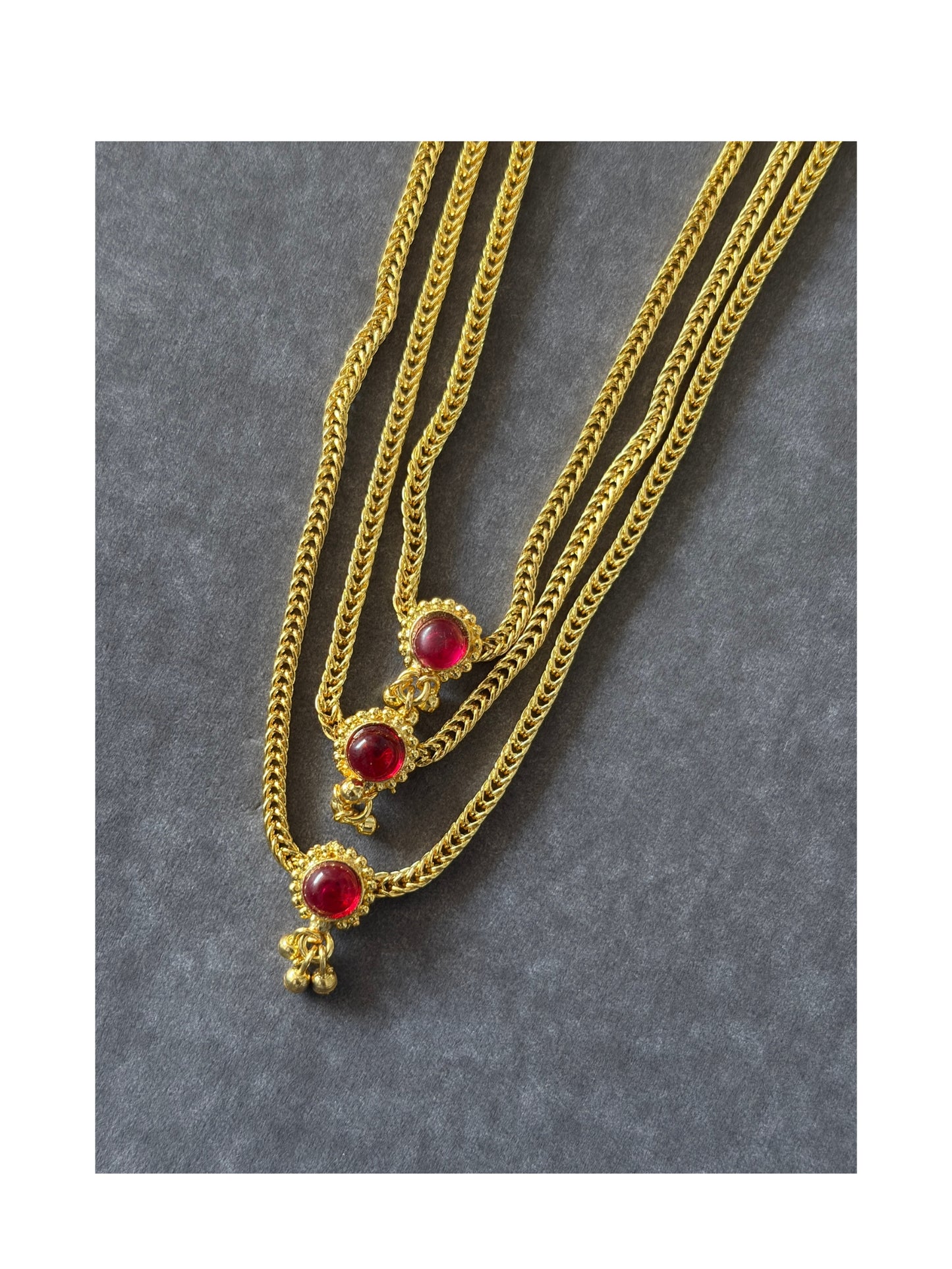 Tri-layer Gold Plated Necklace