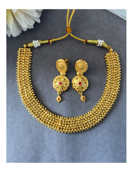Ashwini Golden Necklace