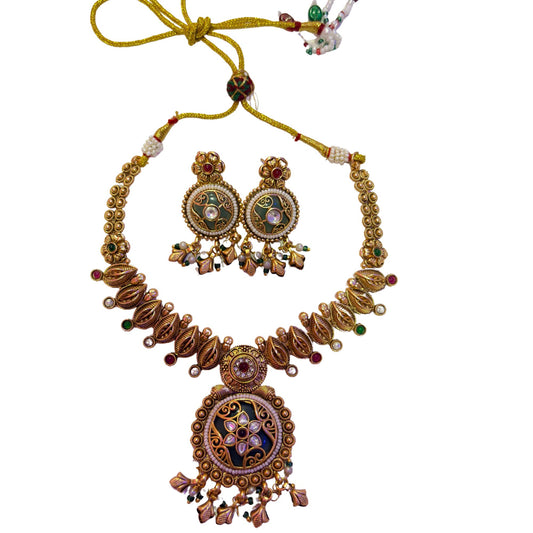 Antique Rajwada Necklace set