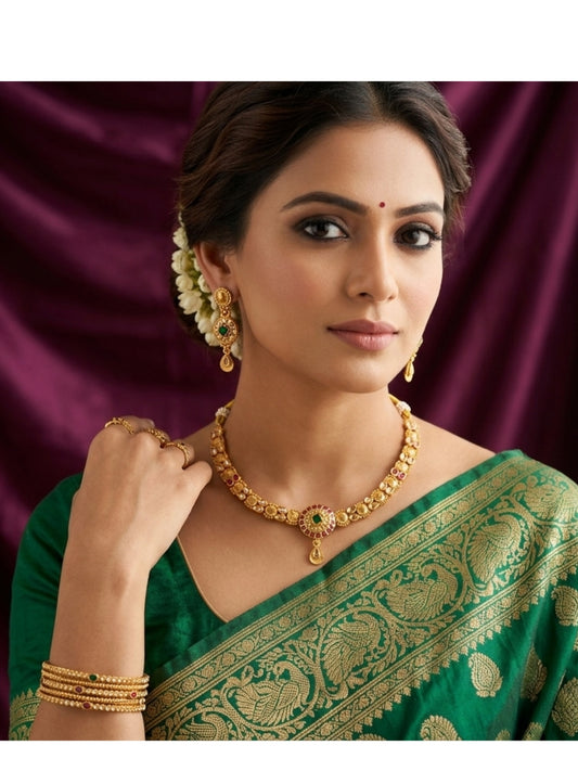 Meher Kundan Statement Set