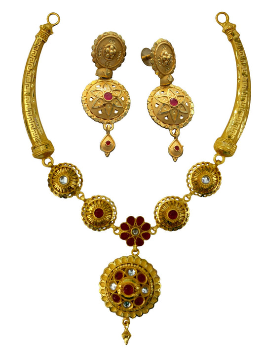 Diya Gold Plated Necklace