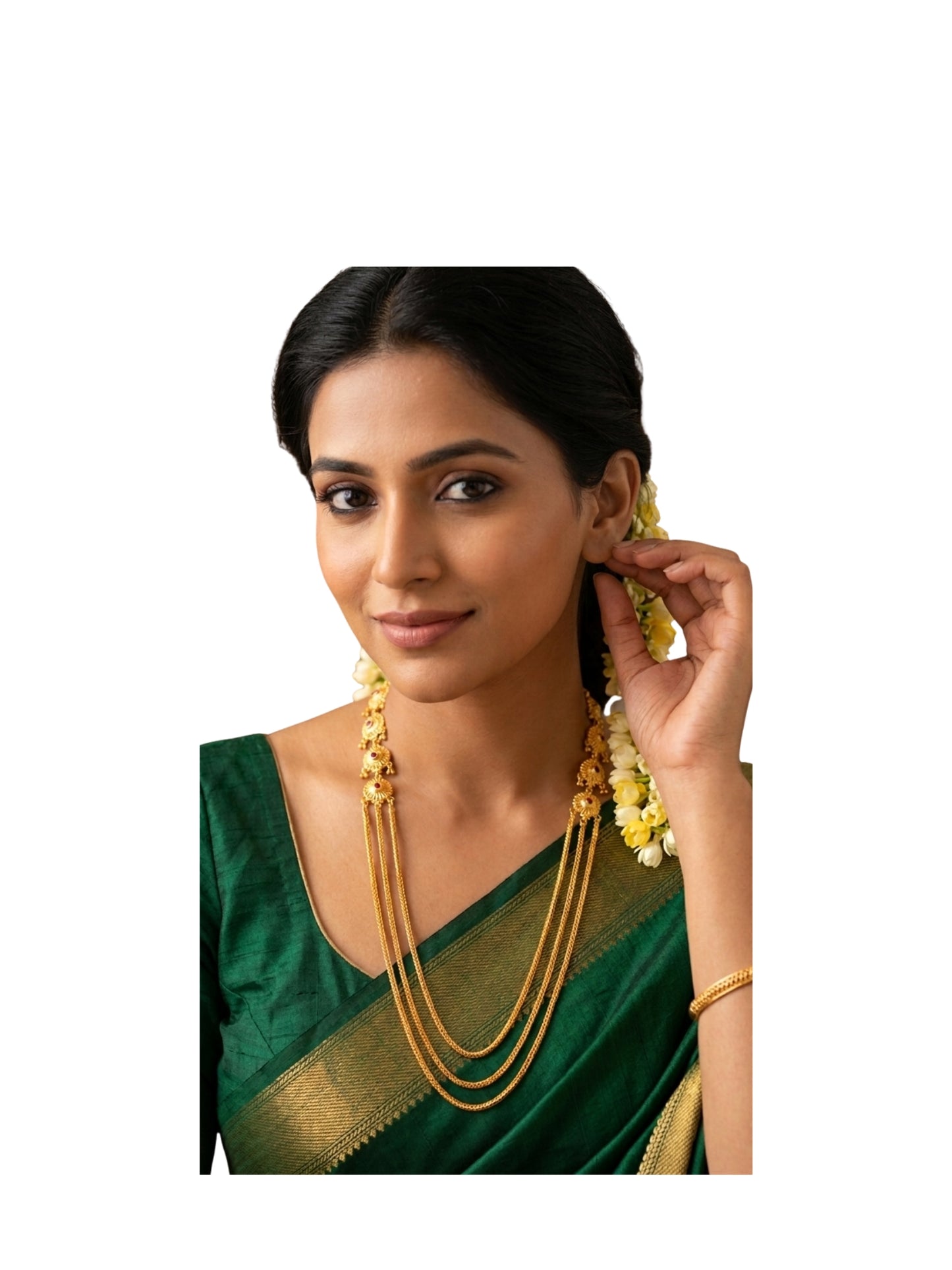 Tri-layer Gold Plated Necklace