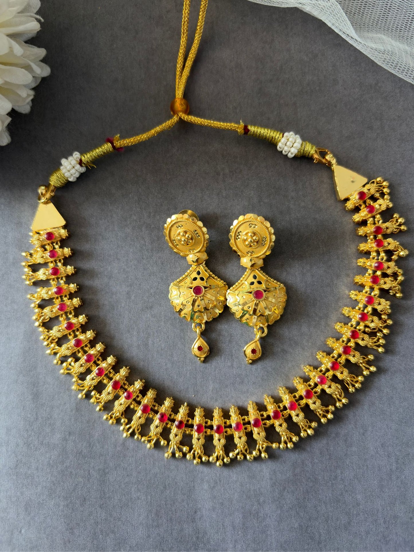 Ruby Golden Necklace