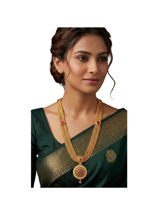 Rajwada Ruby Cascade Necklace