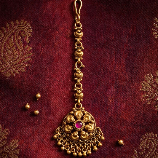 Antique Rajwadi Ghungru Tika