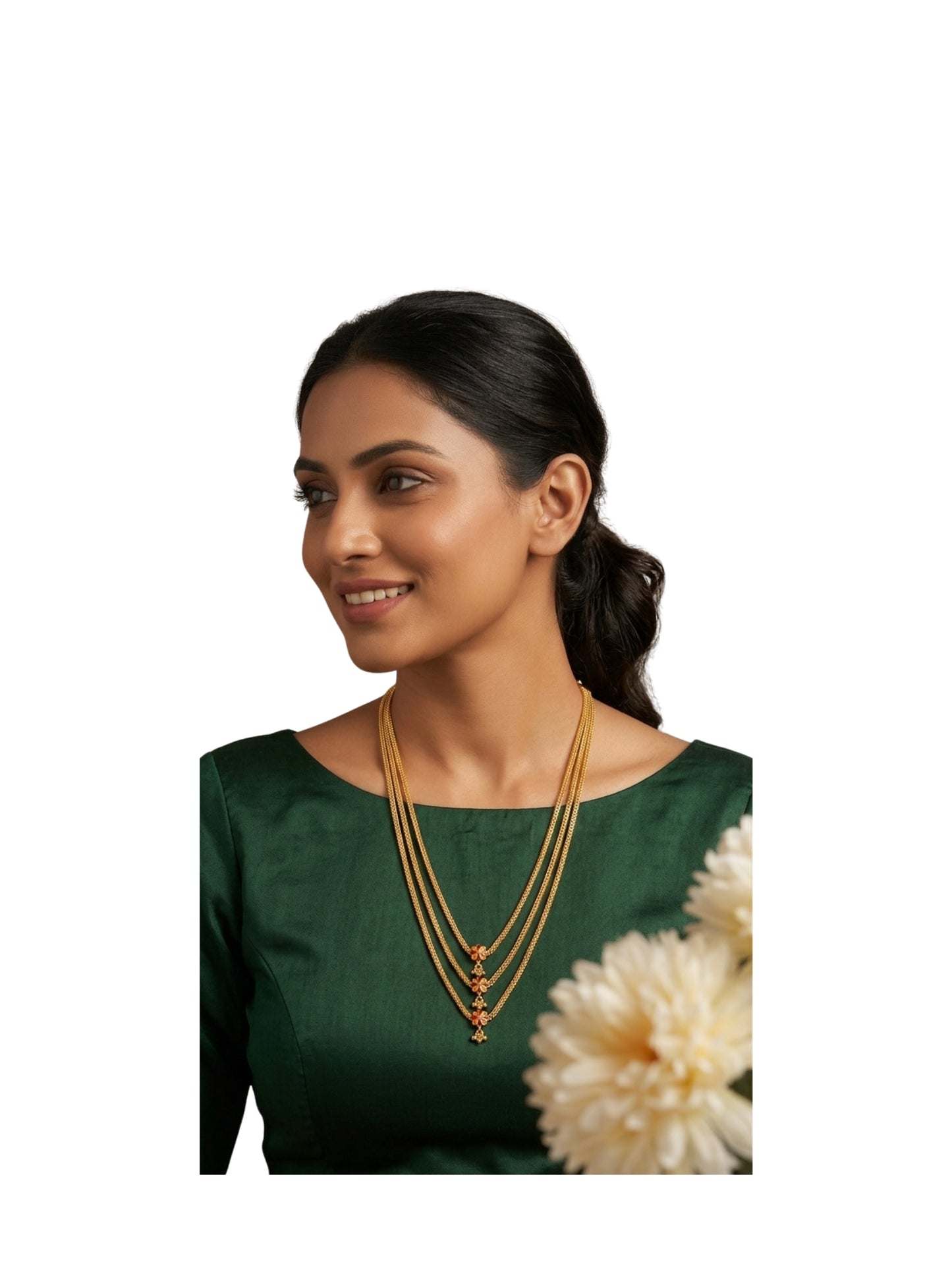 Tri-layer Gold Plated Necklace