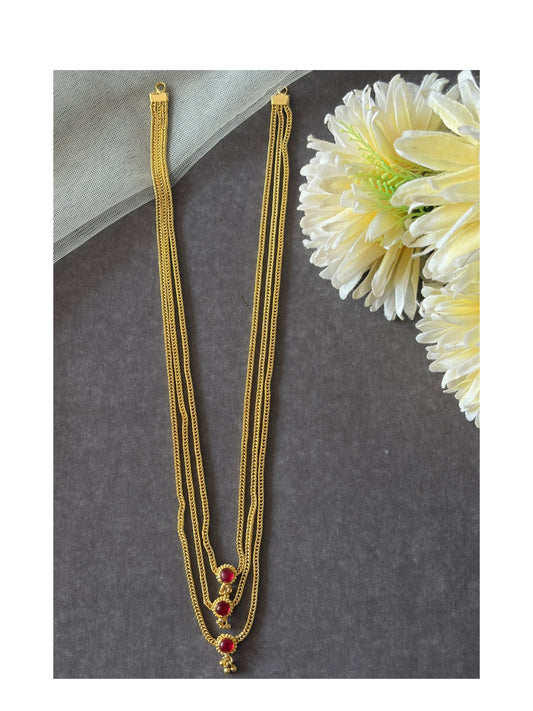 Tri-layer Gold Plated Necklace