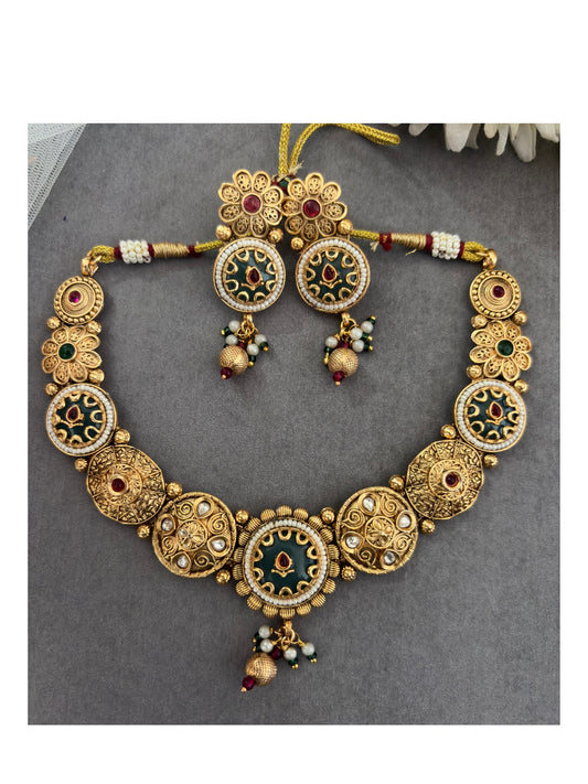 Rajwadi Riwaaz Necklace Set