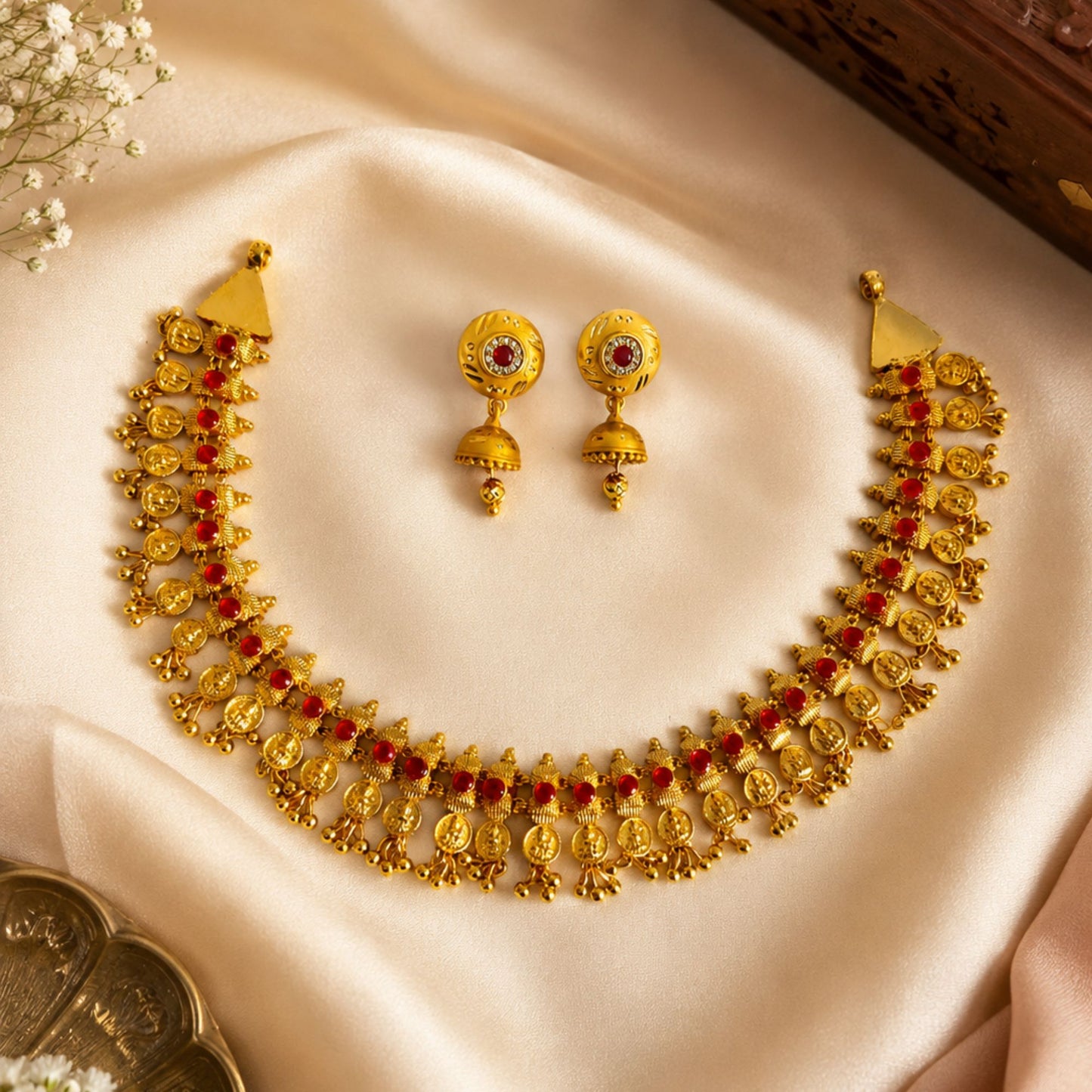 Ruby Golden Necklace