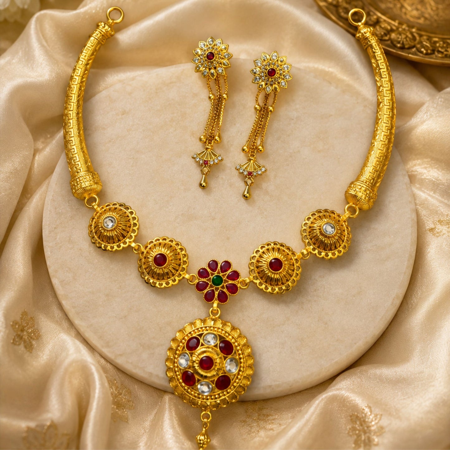 Diya Gold Plated Necklace