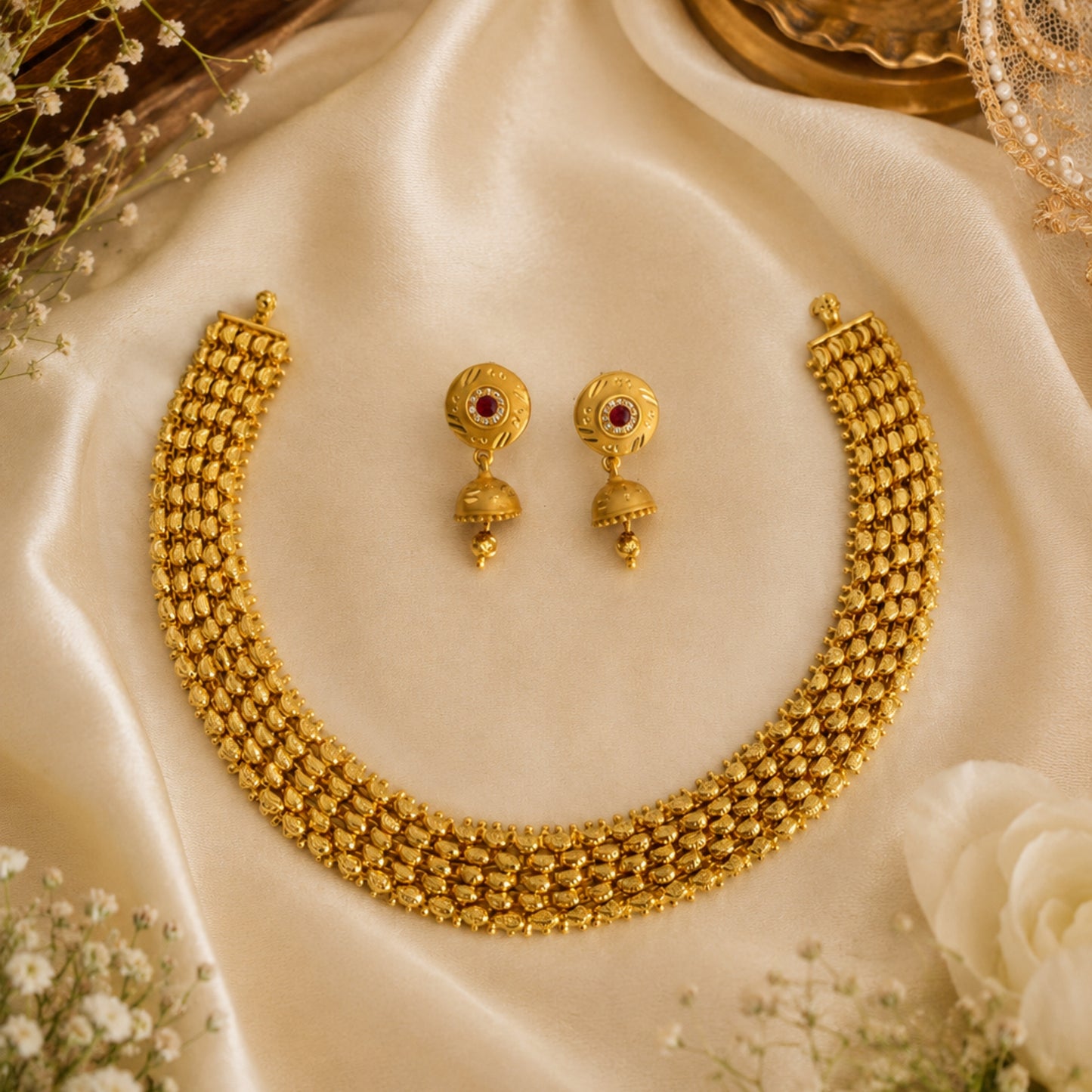 Ashwini Golden Necklace