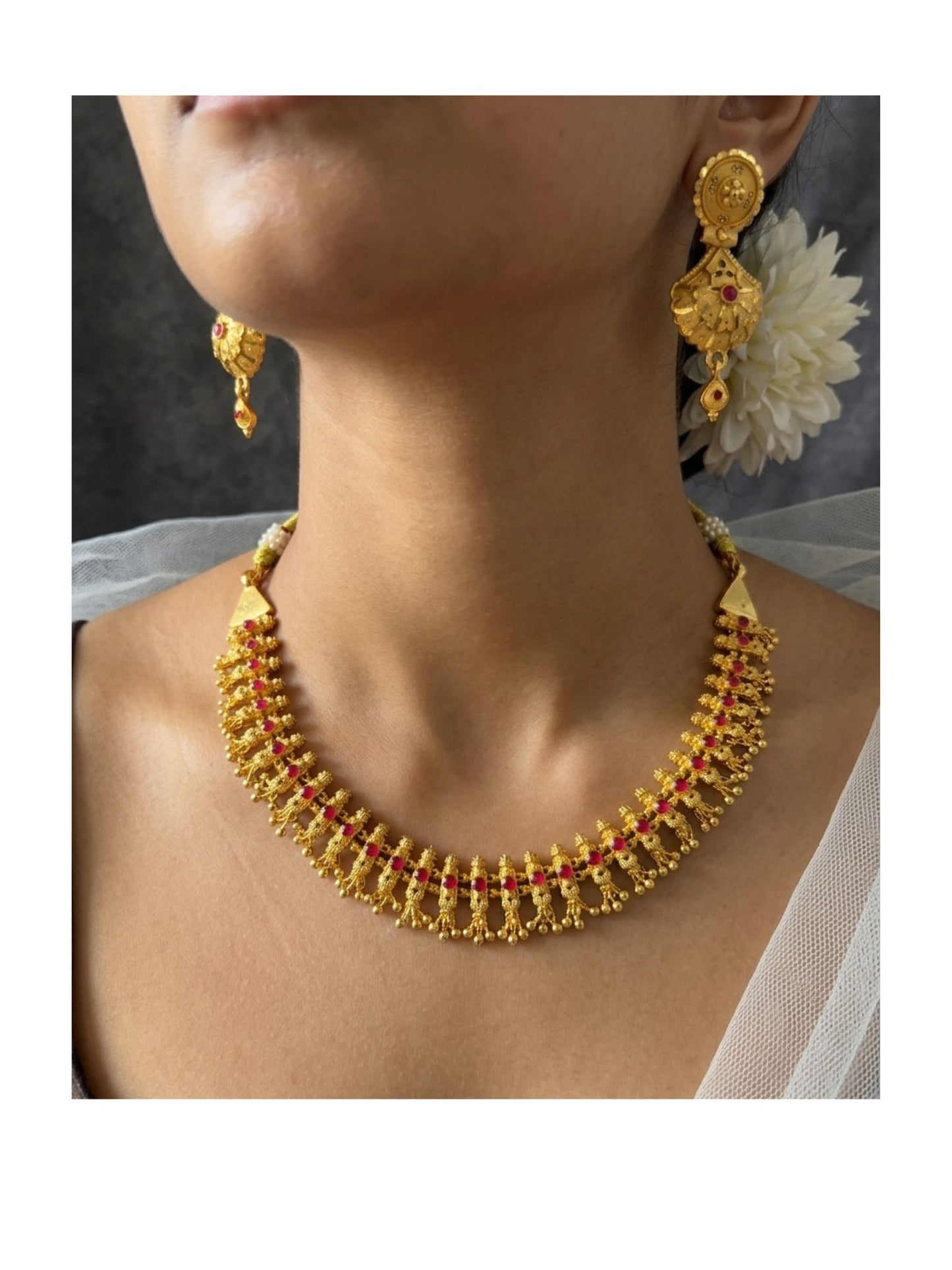 Ruby Golden Necklace