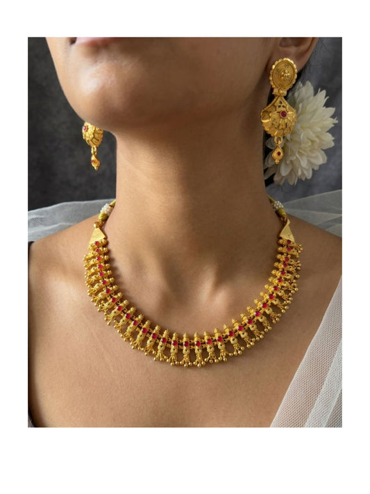Ruby Golden Necklace