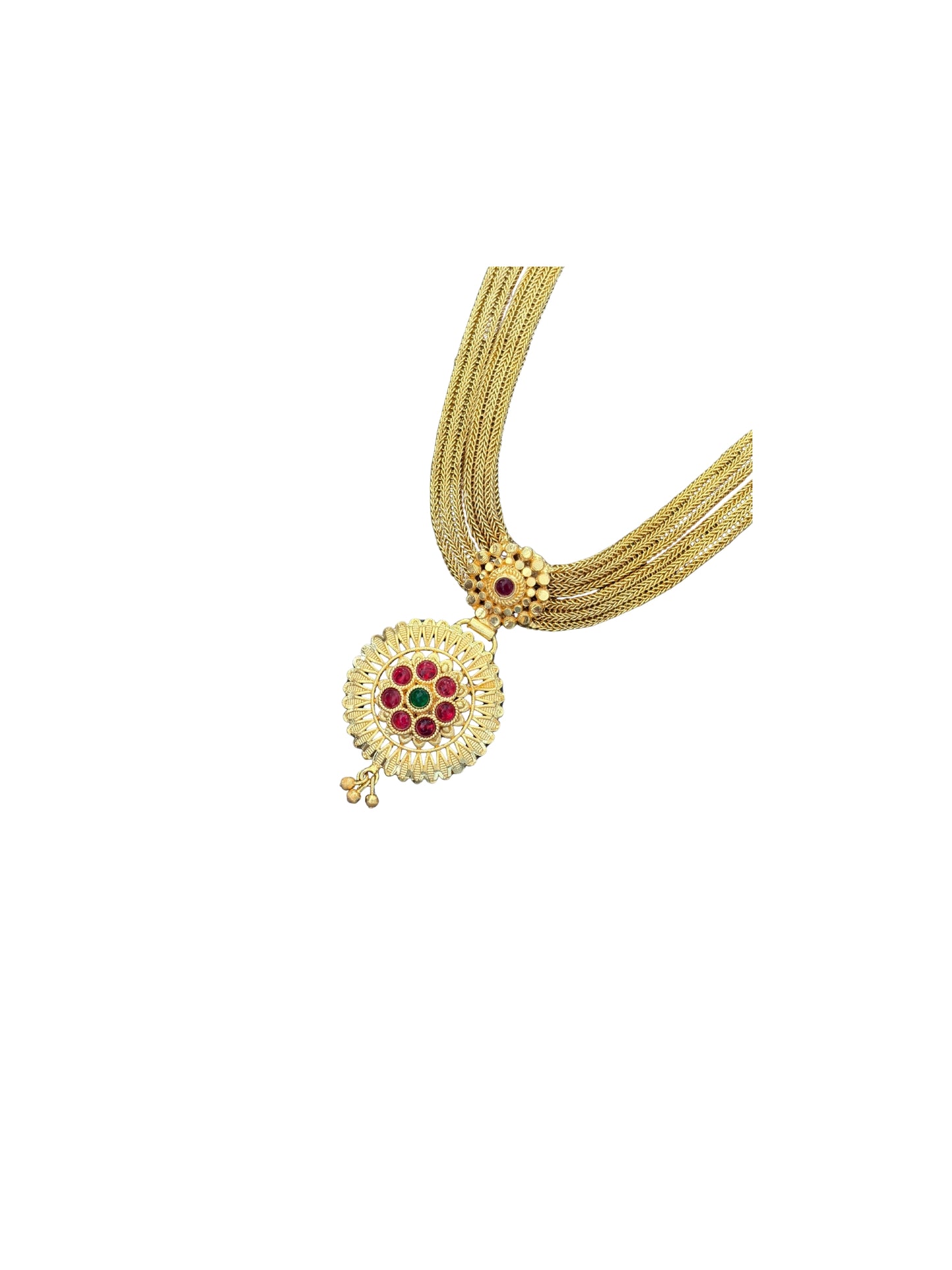 Rajwada Ruby Cascade Necklace