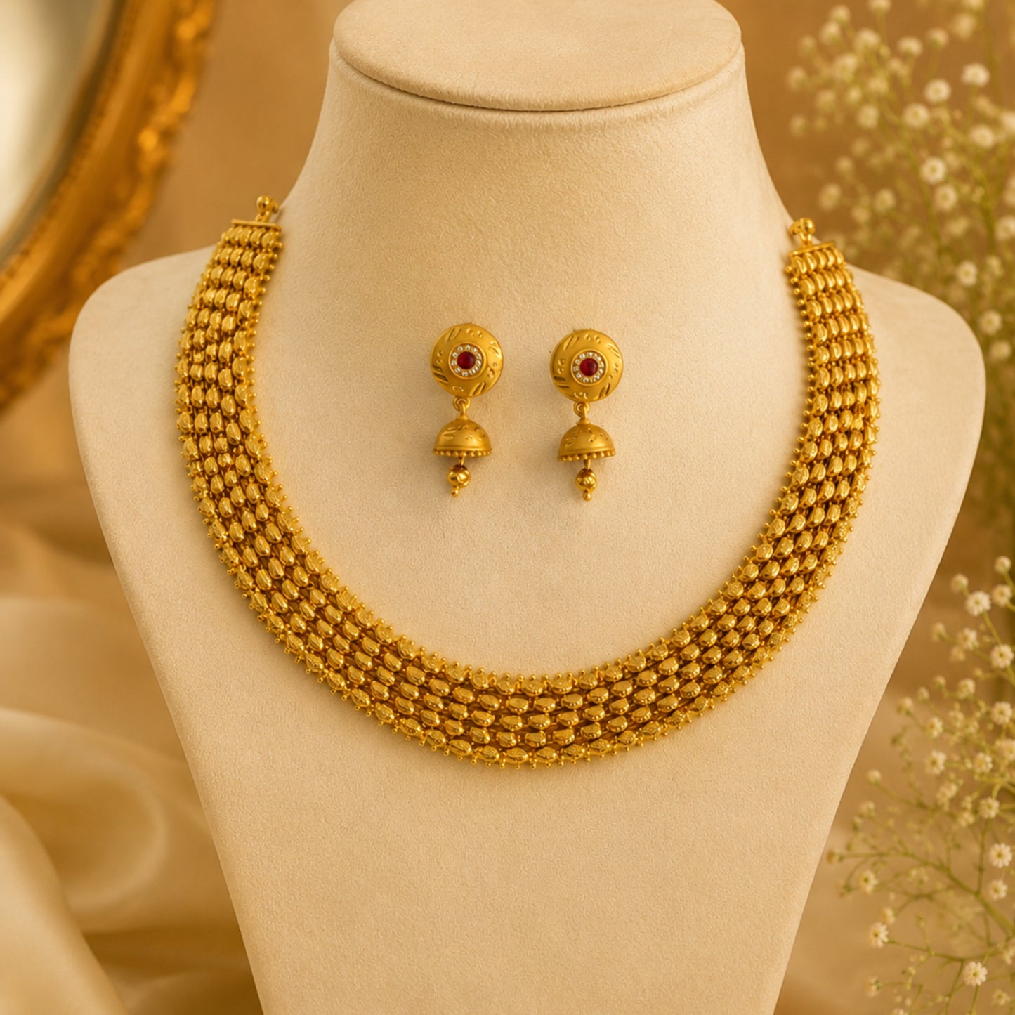 Ashwini Golden Necklace