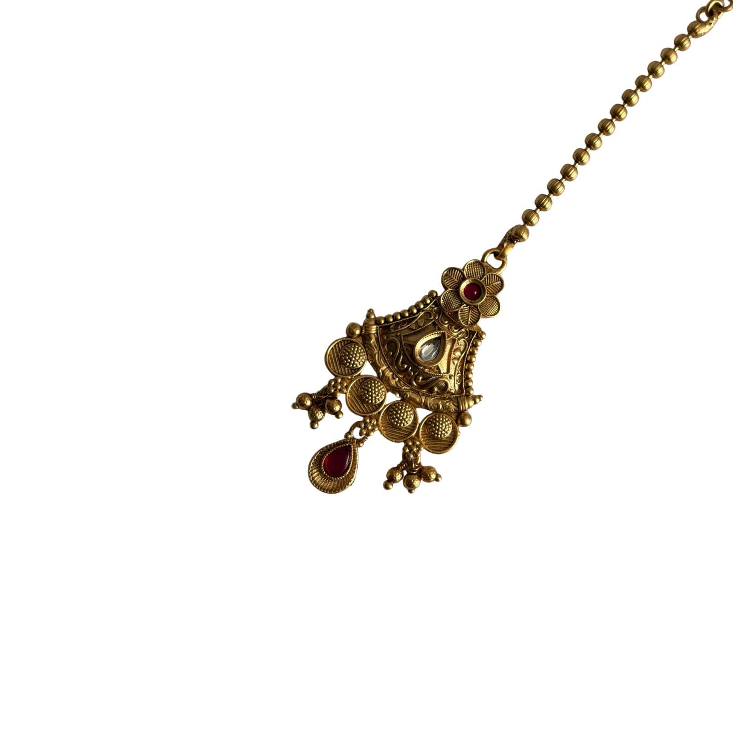 Antique Rajwadi Ghungru Tika