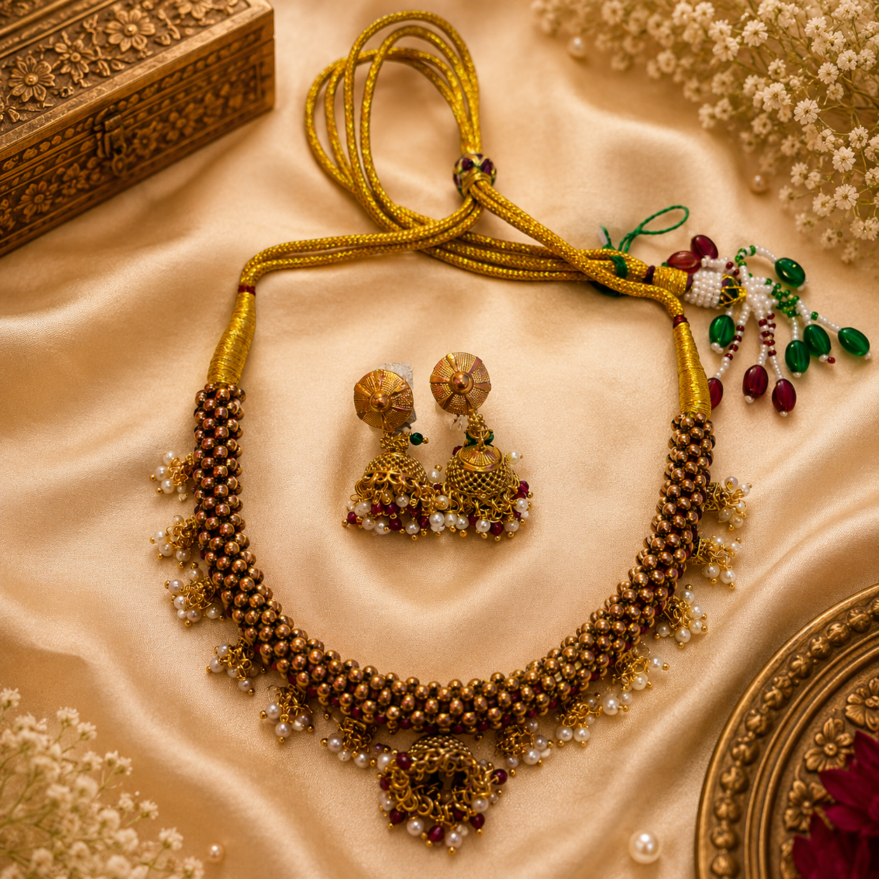 Antique short necklace for women