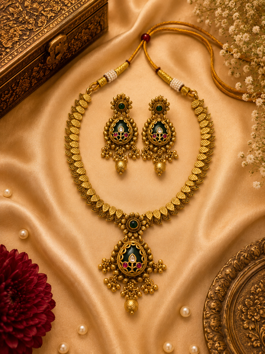 Antique Rajwada Necklace set