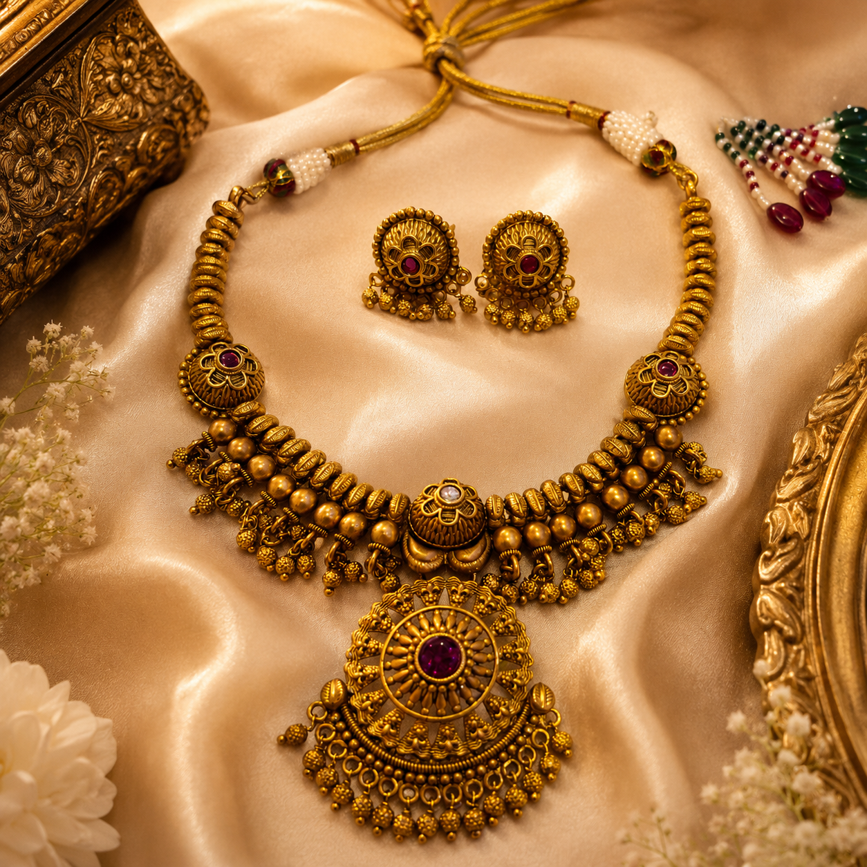 Antique Rajwada Necklace set