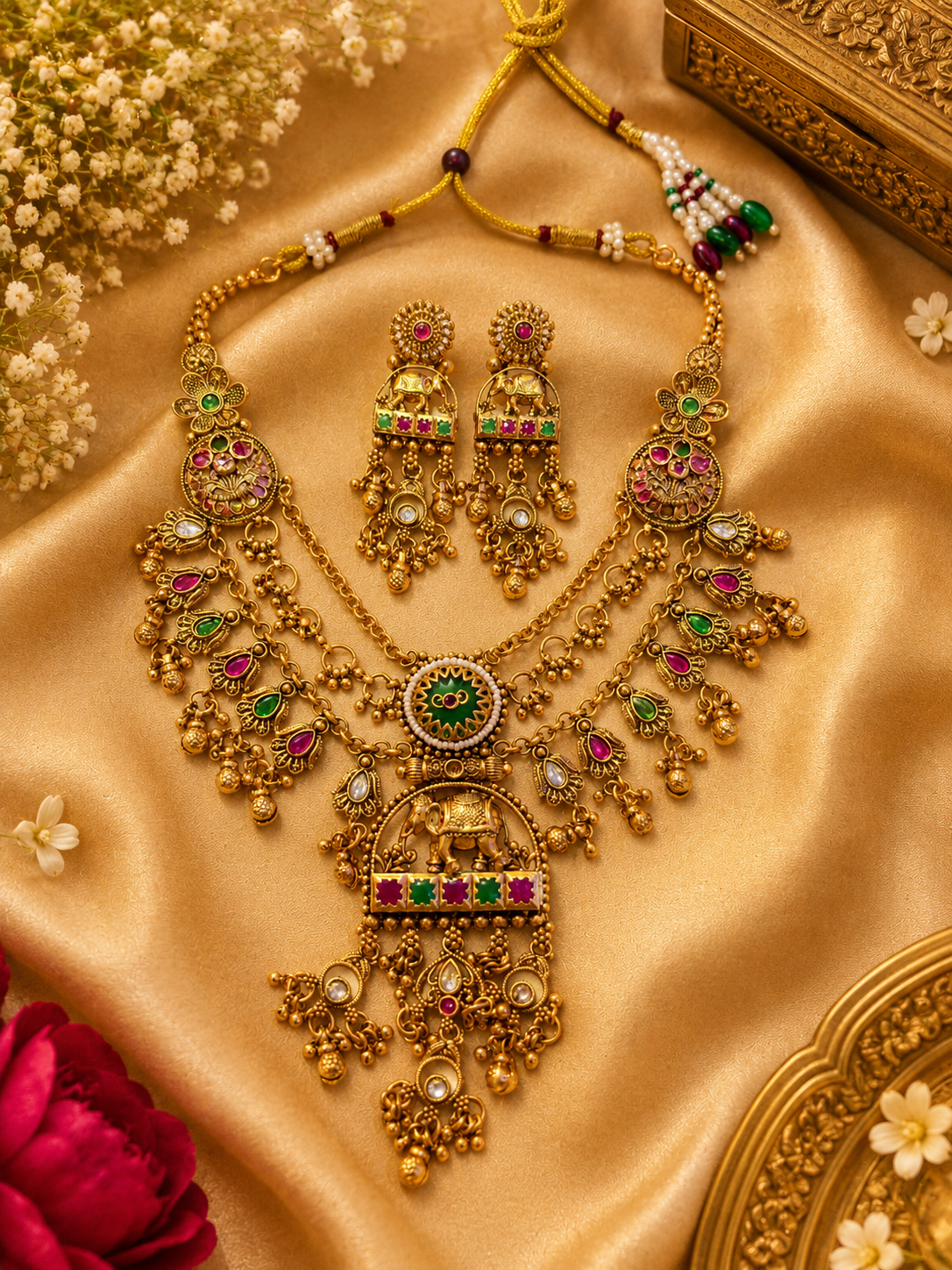 Antique Rajwada Necklace set
