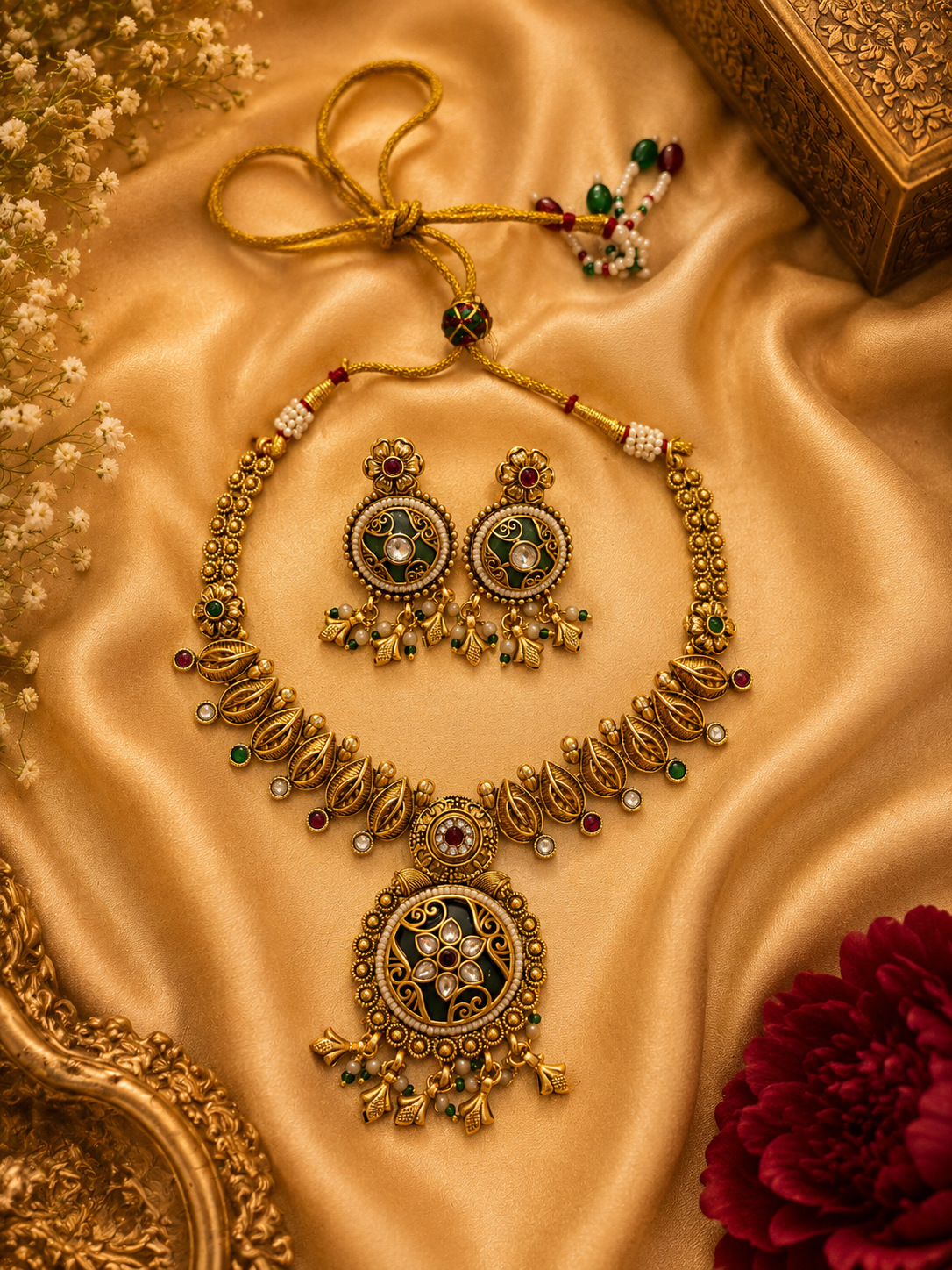 Antique Rajwada Necklace set