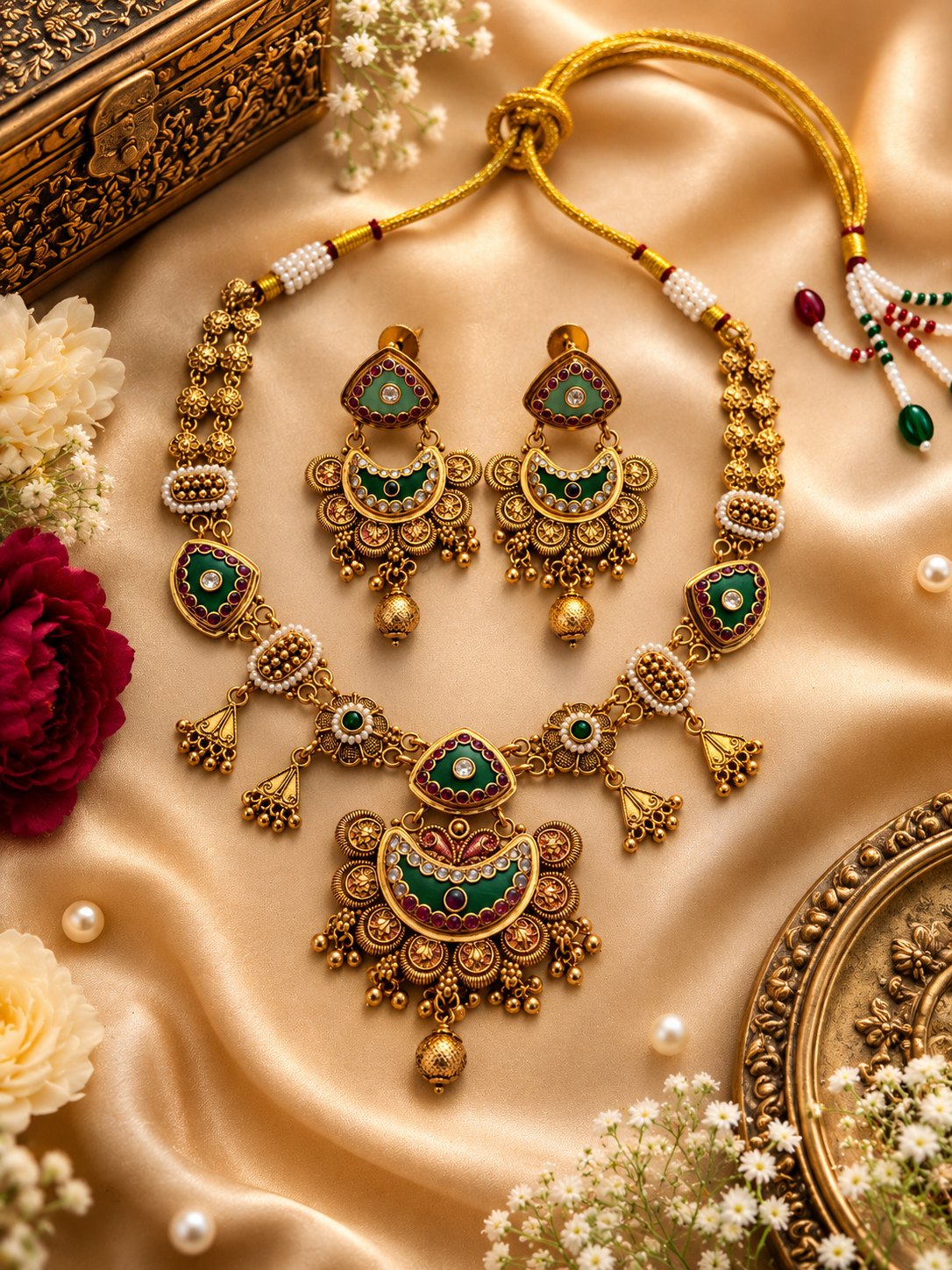 Antique Rajwada Necklace set