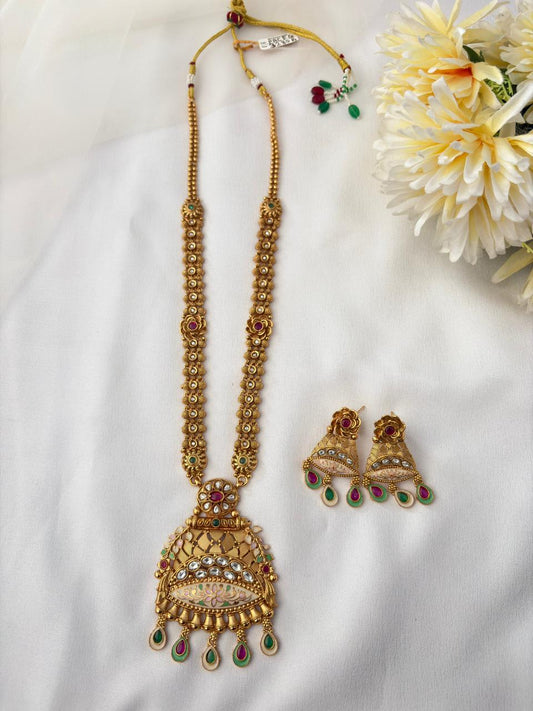 Kundan Rekha Necklace