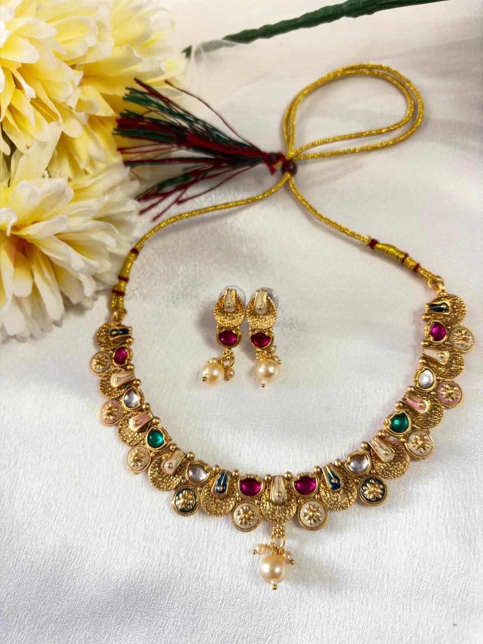Ruby Mandala Necklace